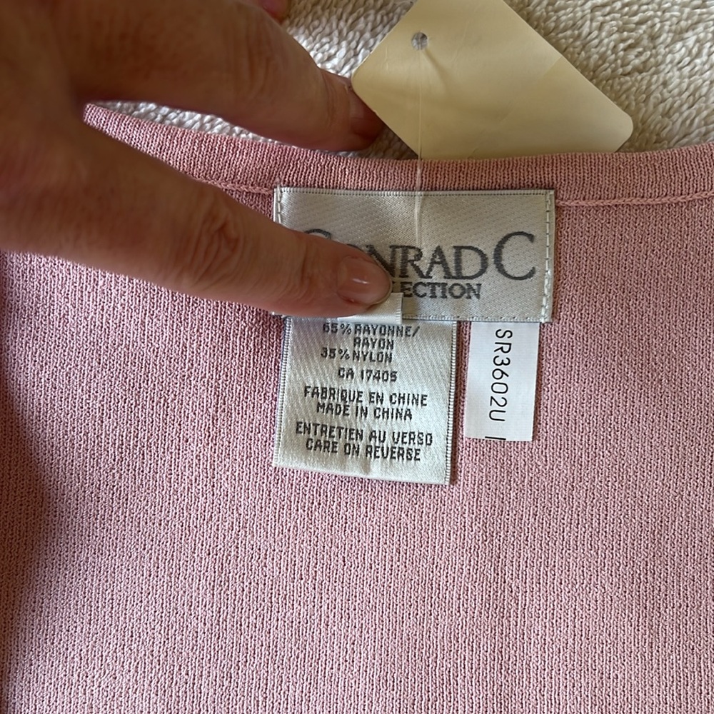 Striped Pink and Black Knit Tank - Picture 5 of 8